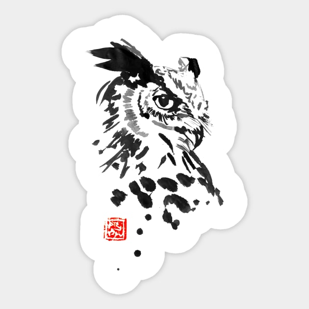 owl profile Sticker by pechane